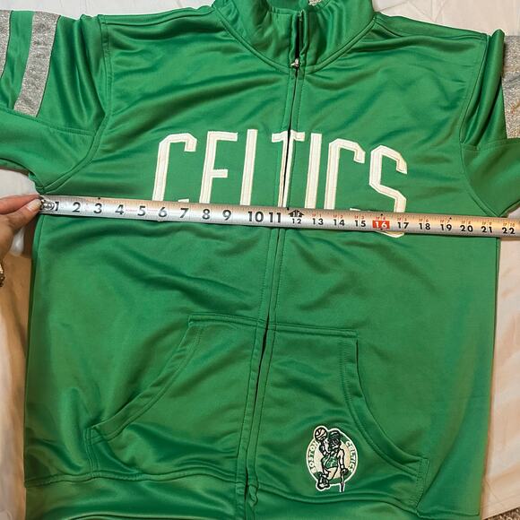 Hardwood Classics Green, Embroidered Boston Celtics, Full Zip Up Jacket- XL - Picture 6 of 8
